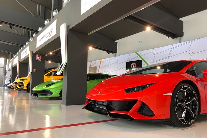 All In: Lambo,Ferrari,Balsamic,Wine, Parmigiano, PrivateTransport - Lamborghini Museum and the modern Bull