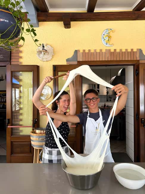 Amalfi: Make Fresh Pasta, Mozzarella, & Tiramisù with Wine - Arriving Above the Amalfi Coast