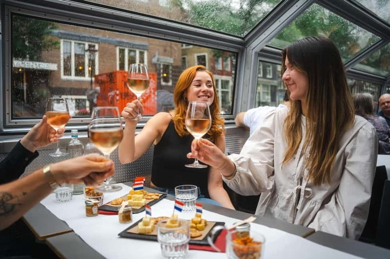 Amsterdam: Cozy Cheese & Wine Cruise Tasting Experience - What comes with the cheese platter