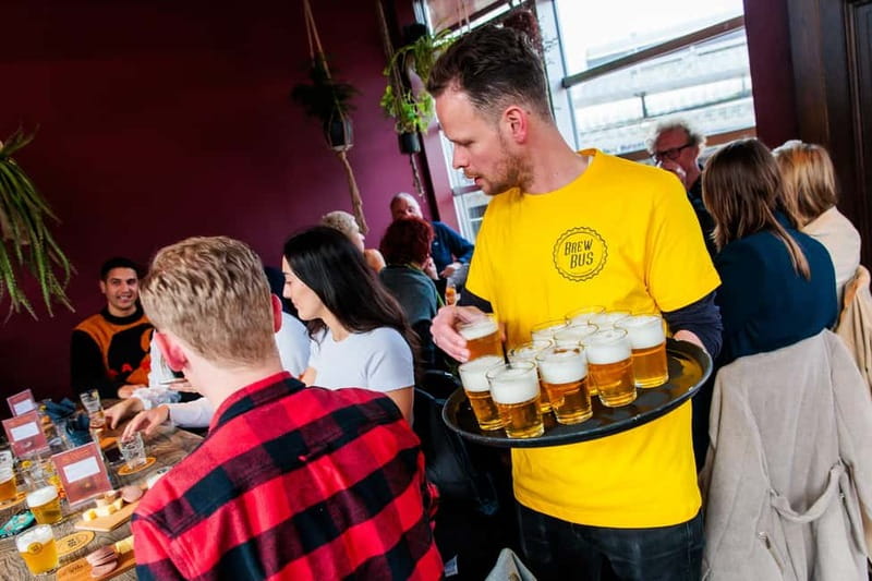 Amsterdam: Guided Craft Beer Tasting with cheese and snacks - Cheese, sausage, and nuts make the tasting easier