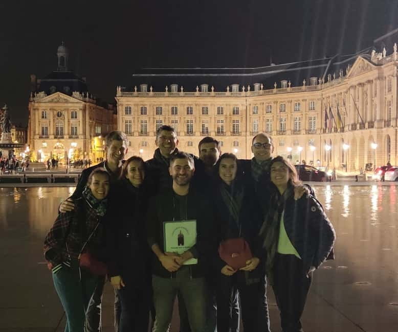 Bordeaux Night Walk ending with Wine and cheese Tasting - The Water Mirror and Bordeaux’s favorite photograph