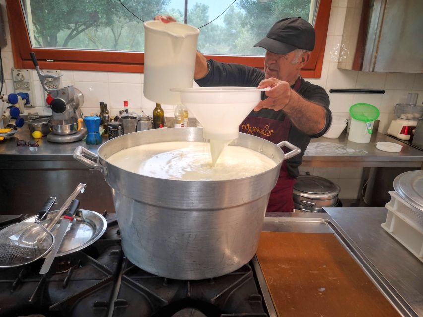 Cheese Making and Tasting Tour from Cagliari with Lunch - Watching 50 liters of milk become pecorino