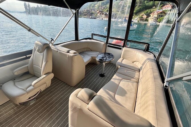 Cheese platter by Boat on Lake Thun, Interlaken - What the guide adds to the ride