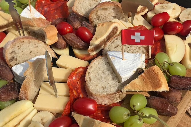 Cheese platter by Boat on Lake Thun, Interlaken - Price and the value of a private boat