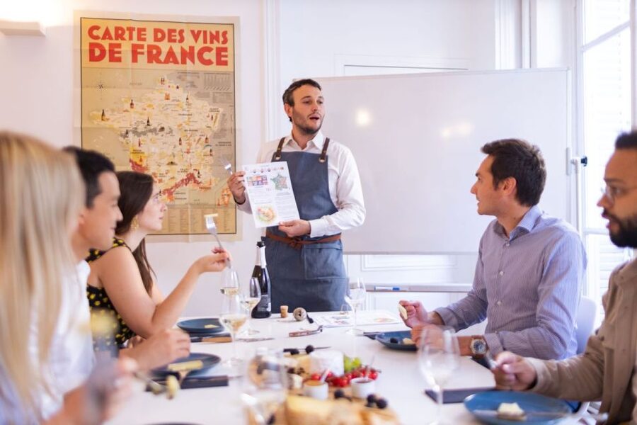 Cheeses and Wines Tour de France with Tasty Games - Walking into the Parisian auberge