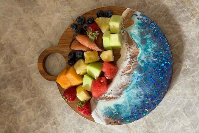 Epoxy Resin Cheese Board Art Class - Why the $145 price may be worth it