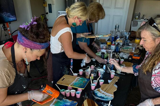Epoxy Resin Cheese Board Art Class - Who will enjoy this experience most