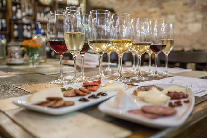Evening Wine, Cheese, & Charcuterie Tasting in Budapest - Eight glasses, from sparkling to Tokaj