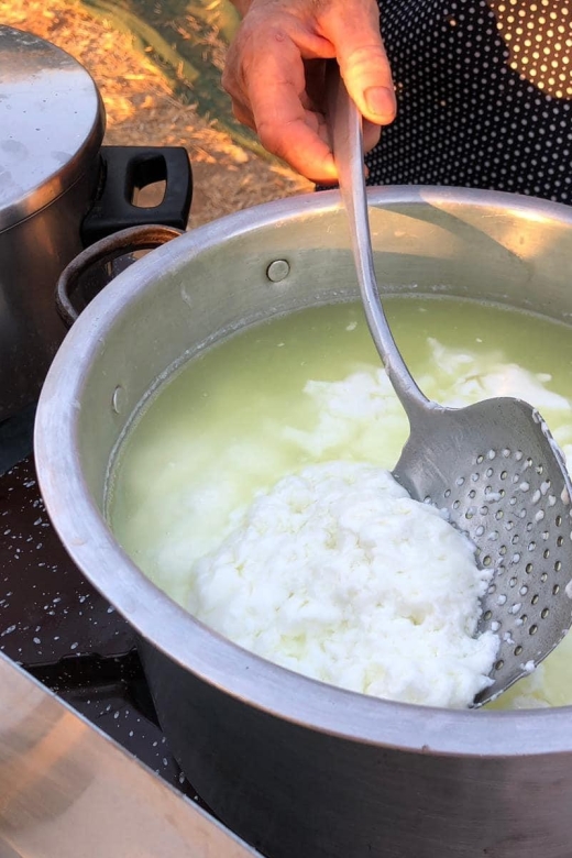 Farm Tour with Cheese-Making, Olive Oil Tasting & Picnic - The picnic beneath the wooden roof