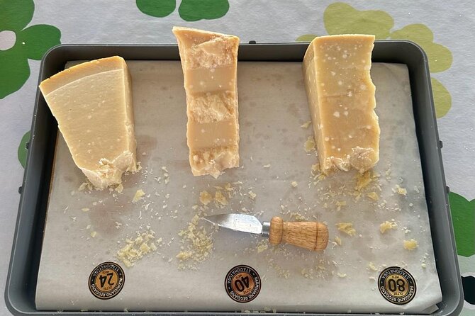 Ferrari, Parmesan and Balsamic Day Tour from Bologna - Tasting the cheese, not just hearing about it