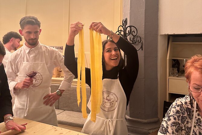 Florence: Flambé Cheese Wheel Truffle Pasta Class & Tiramisù - The Cheese Wheel and Truffle Pasta Course
