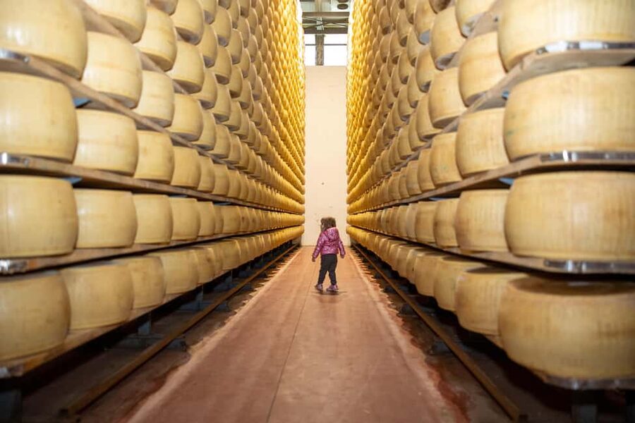 Formigine: Parmigiano tour with full tasting - Copper vats and the first stage of cheese making