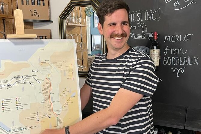 French Wine, Champagne And Cheese Tasting Paris SECRET WINE DOOR - Erwan’s teaching style makes the difference