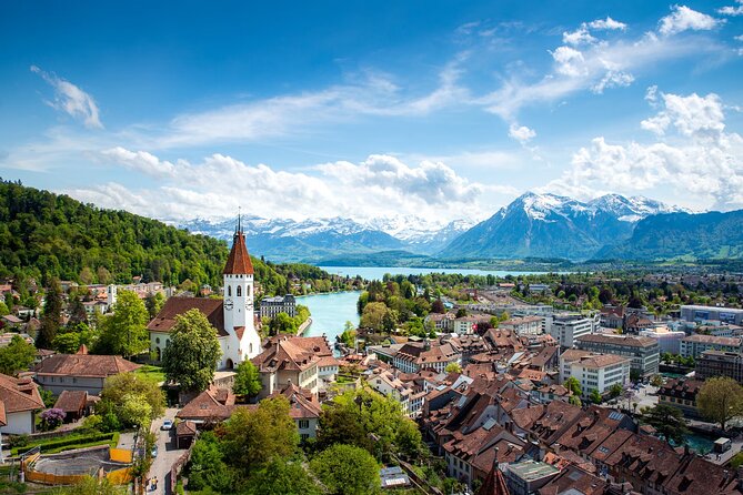 From Basel: Thun Tour, Beatus Caves, Lake Cruise & Cheese - Basel SBB to Thun by Train