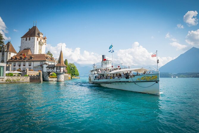 From Basel: Thun Tour, Beatus Caves, Lake Cruise & Cheese - A 1-Hour-20-Minute Cruise on Lake Thun