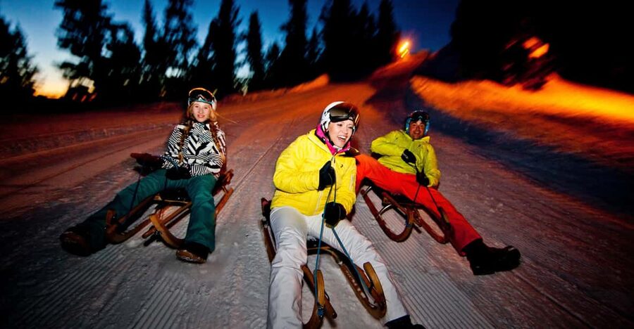 From Interlaken: Night Sledding with Cheese Fondue Dinner - What to wear, and what you can rent