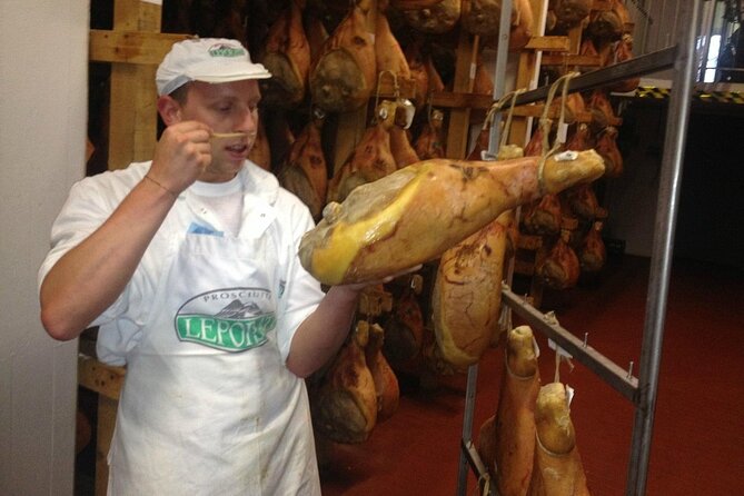 From Parma: Parmigiano,Prosciutto and winery Tour and tasting - Finishing at a small winery in the Parma hills
