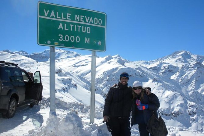 Half Day Private Trip to Valle Nevado with Cheese and Wine Carbon Neutral trip - The winding road toward Valle Nevado