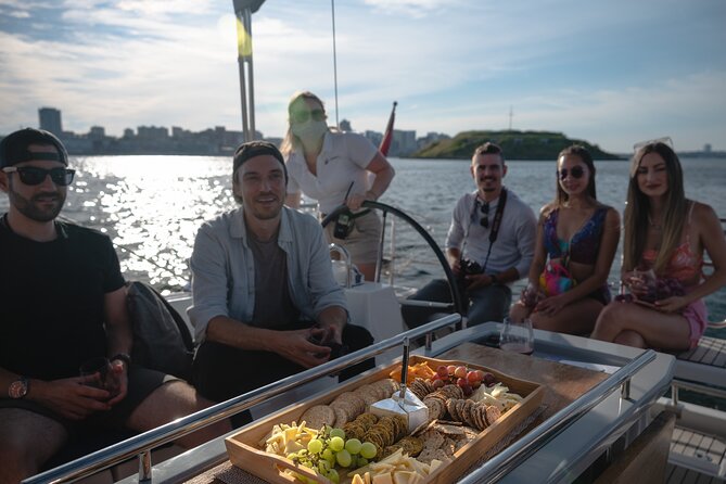 JFarwell Private Yacht Wine & Cheese Sunset Sail - Watching Halifax turn gold from the deck