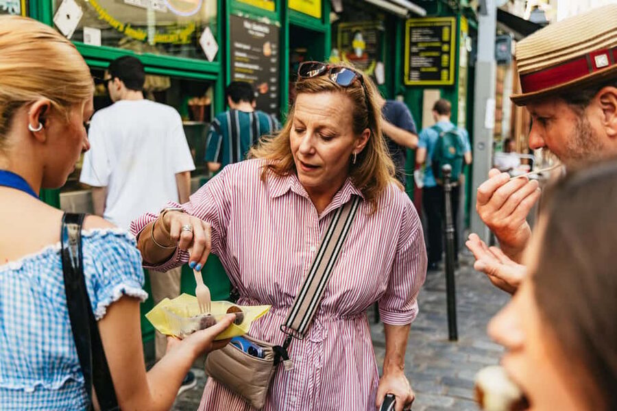Le Marais Walking Food Tour with Cheese, Wine & Pastries - Wine and the restaurant stop