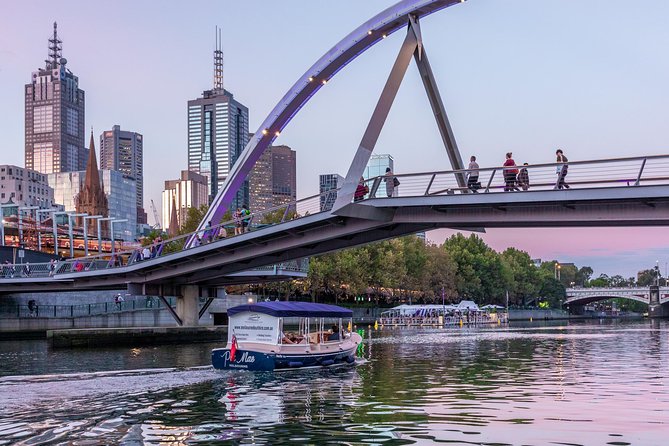 Luxury Private 90min Wine and Cheese Yarra River Cruise - Sailing past Crown and Southbank