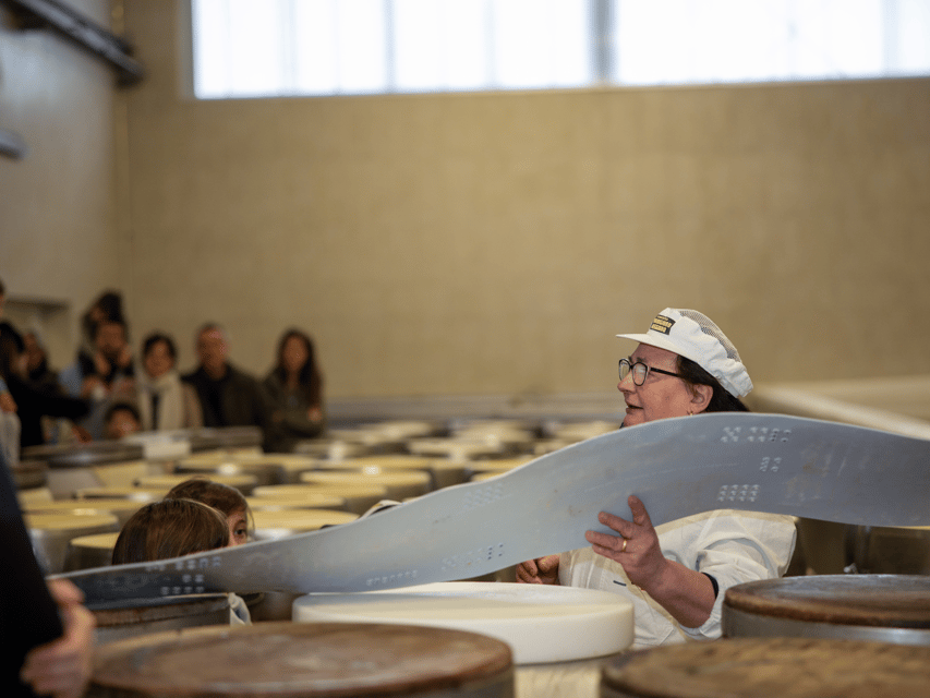 Maranello: Parmesan Factory Tasting & Tour near Modena - Salting Rooms and the Warehouse of Aging Wheels