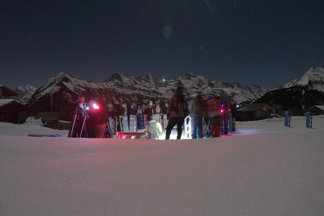 Night Sledding with Fondue - Fondue after the final run