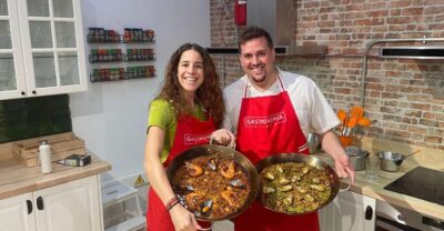 Paella and Burnt Basque Cheesecake