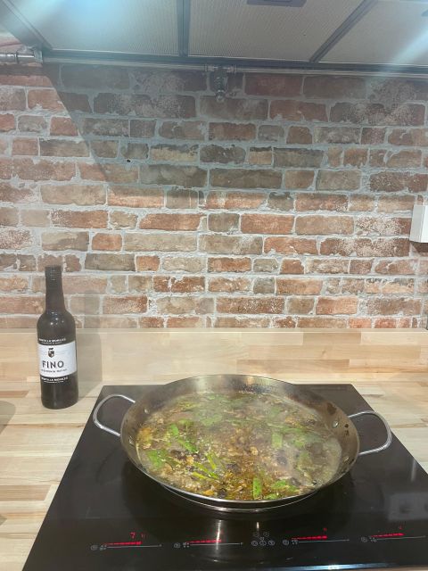 Paella and Burnt Basque Cheesecake - Local wine and non-alcoholic choices
