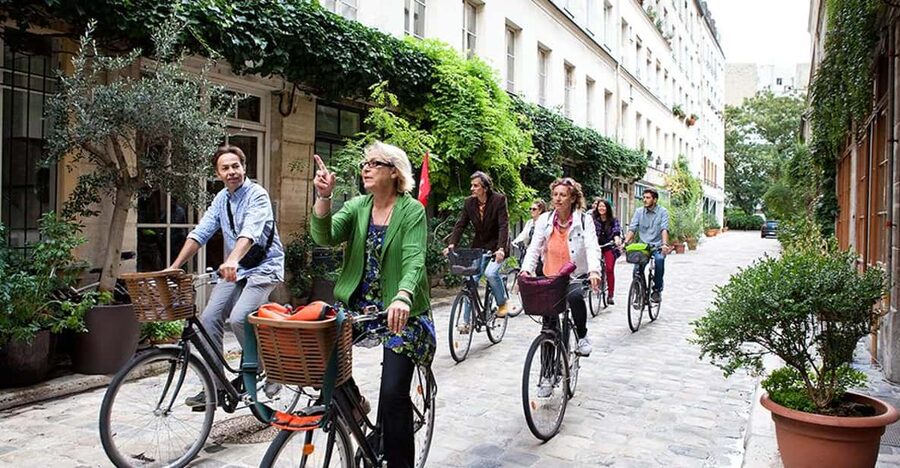 Paris Marais Bike Tour with Cheese & Sweet Tastings - Cheese, bread, and the French way of snacking