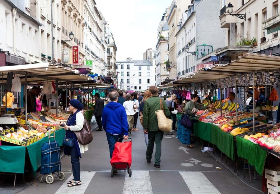 Paris Marais Bike Tour with Cheese & Sweet Tastings - Marché des Enfants Rouges, a market with local character