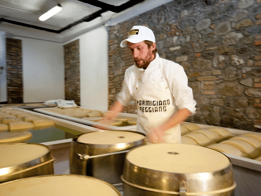 Parmesan Wheels near Parma: Tasting & Factory Tour - The 8:45 AM tour: seeing the cheese made