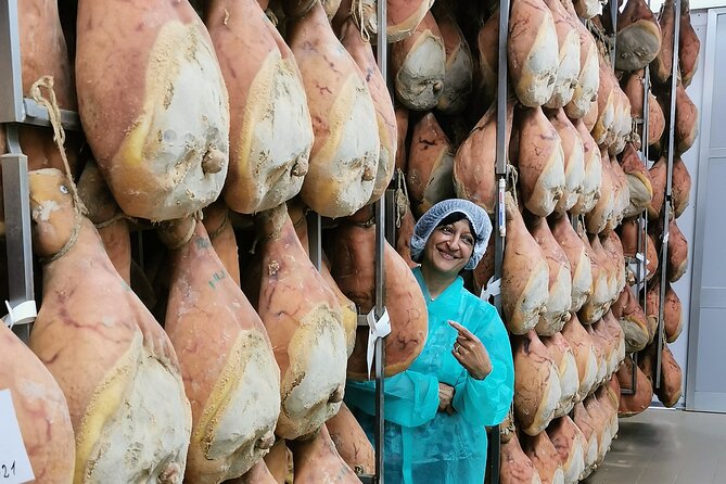 Parmigiano, Prosciutto and Traditional balsamic Tour from Bologna - Cold rooms and careful curing at the ham producer