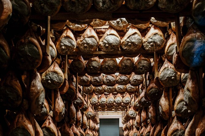 Private Full Day Parma Food Tour: Parmesan Cheese, Parma Ham, Lunch, Vinegar - Parma ham, from curing room to table