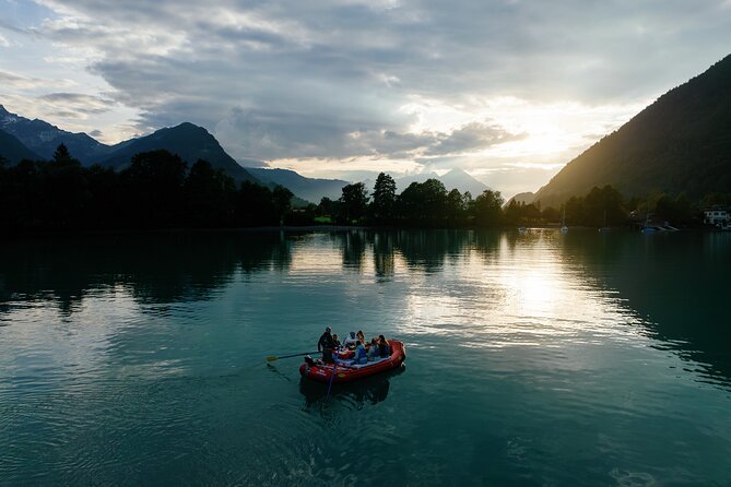 Raclette Rafting in Interlaken - Mountain views and the changing light