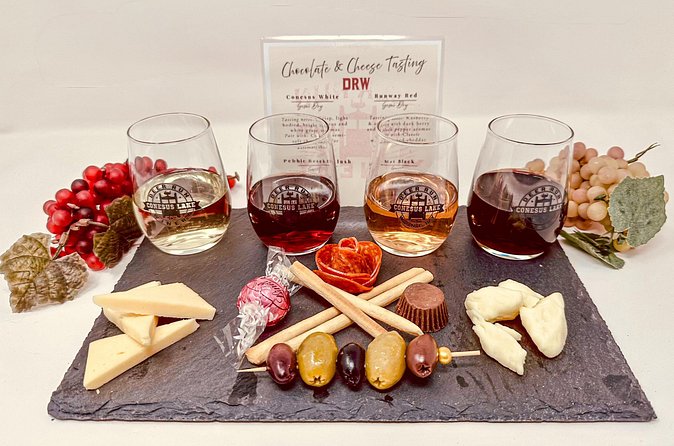 Shared Wine, Chocolate and Cheese Tasting in Conesus Lake - Who will enjoy this tasting most