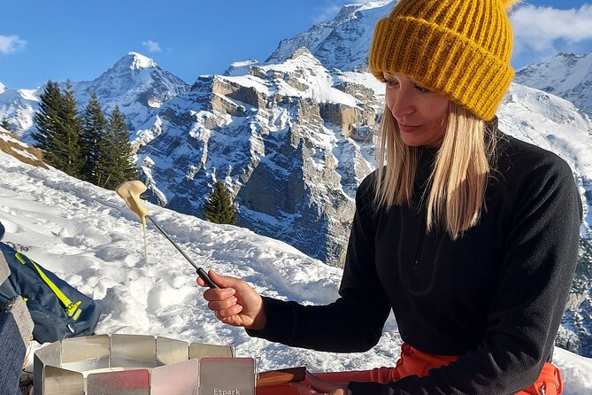 Sledding Cheese Fondue, Chocolate - The fondue stop adds the local flavor