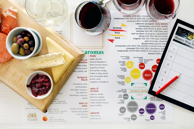 Tulloch Wines- Mystery Wine Tasting Experience with Local Cheese and Charcuterie - The private seated tasting, glass by glass