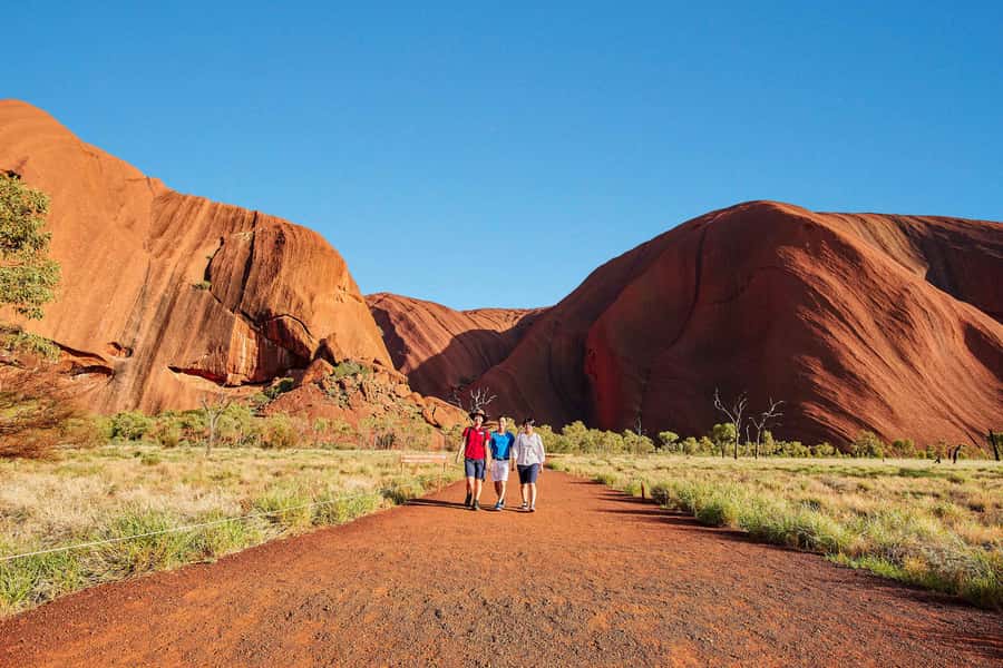 Uluru: Sacred Sites & Sunset Tour with Wine & Cheeseboard - The base drive puts Uluru in context